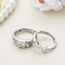 Load image into Gallery viewer, Silver Couple Rings Silver Ring for Couples on Marriage