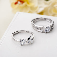 Load image into Gallery viewer, Silver Couple Rings Silver Ring for Couples on Marriage