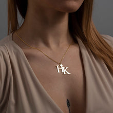 Load image into Gallery viewer, Silver Name Pendant For Girls and Women Name Pendant
