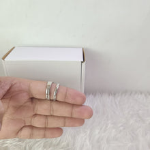 Load and play video in Gallery viewer, Silver Couple Rings Silver Ring For Couple on Anniversary
