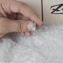 Load and play video in Gallery viewer, Silver Ring For Girls and Women Silver Ring