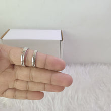 Load and play video in Gallery viewer, Silver Couple Ring Silver Ring for Couples
