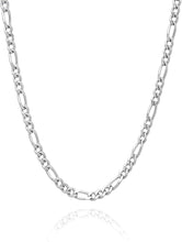 Load image into Gallery viewer, Silver Figaro chain for Men and Boys