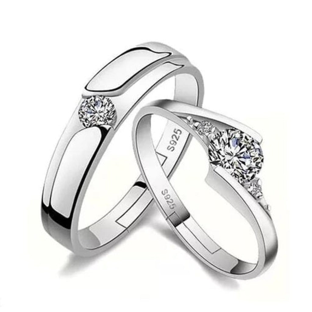 Silver Couple Rings Silver Ring For Couple on Anniversary