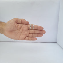 Load and play video in Gallery viewer, Silver Couple Rings Silver Ring For Couple on Anniversary
