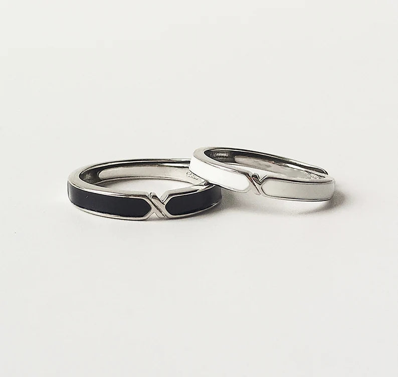 Silver Couple Ring Silver Ring for Couples