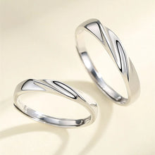 Load image into Gallery viewer, Silver Couples Rings Silver Gift For Couples on Anniversary