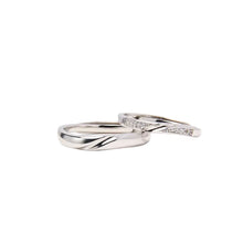 Load image into Gallery viewer, Silver Couple Ring Silver Rings for Couple on Anniversary