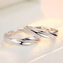 Load image into Gallery viewer, Silver Couples Rings Silver Gift For Couples on Anniversary