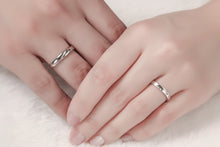 Load image into Gallery viewer, Silver Couple Ring Silver Rings for Couple on Anniversary