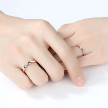 Load image into Gallery viewer, Silver Couples Rings Silver Gift For Couples on Anniversary