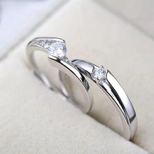 Load image into Gallery viewer, Silver Couple Ring Silver Rings for Couple on Anniversary