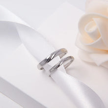 Load image into Gallery viewer, Silver Couple Ring Silver Rings for Couple on Anniversary
