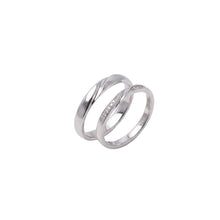 Load image into Gallery viewer, Silver Couple Ring Silver Rings for Couple on Anniversary