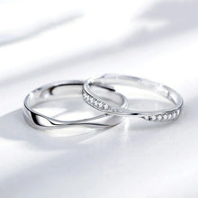 Load image into Gallery viewer, Silver Couple Rings Silver Ring For Couples on Anniversary