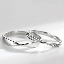 Load image into Gallery viewer, Silver Couple Rings Silver Ring For Couples on Anniversary
