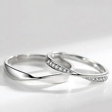 Load image into Gallery viewer, Silver Couple Rings Silver Ring For Couples on Anniversary