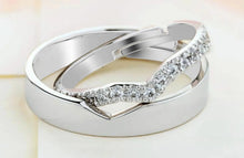 Load image into Gallery viewer, Silver Couples Rings silver Gift for Couples on Anniversary

