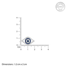 Load image into Gallery viewer, Silver Earrings For Girls Evil Eye Earring studs