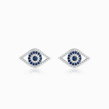 Load image into Gallery viewer, Silver Earrings For Girls Evil Eye Earring studs