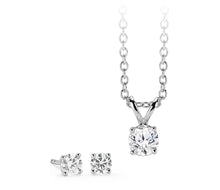Load image into Gallery viewer, Silver Pendant Earring set for Girls and Women