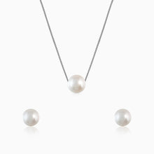 Load image into Gallery viewer, Silver Pendant Earring set for Girls and Women