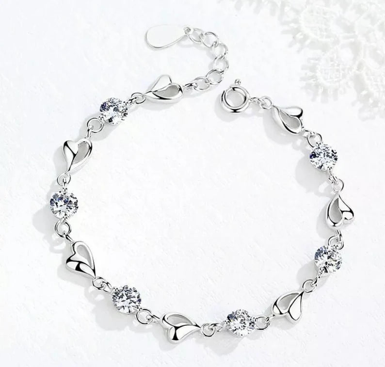 Silver Bracelet For Women and Girls Silver Bracelet Zevrr