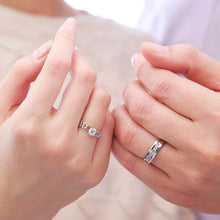 Load image into Gallery viewer, Silver Couple Rings Silver Ring For Couple on Anniversary