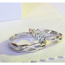 Load image into Gallery viewer, Silver Couple Rings Silver Ring For Couple on Anniversary