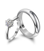 Load image into Gallery viewer, Silver Couple Rings Silver Rings for Couples