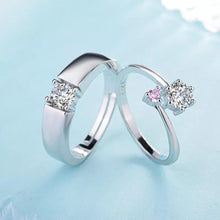 Load image into Gallery viewer, Silver Couple Rings Silver Ring For Couple on Anniversary