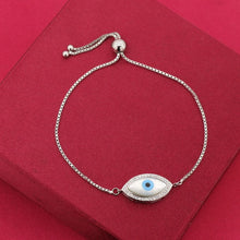 Load image into Gallery viewer, Silver Bracelet For women and Girls Silver Evil Eye Bracelet