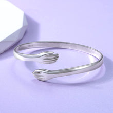 Load image into Gallery viewer, Silver Bracelet for women and Girls Silver Hug Bracelet
