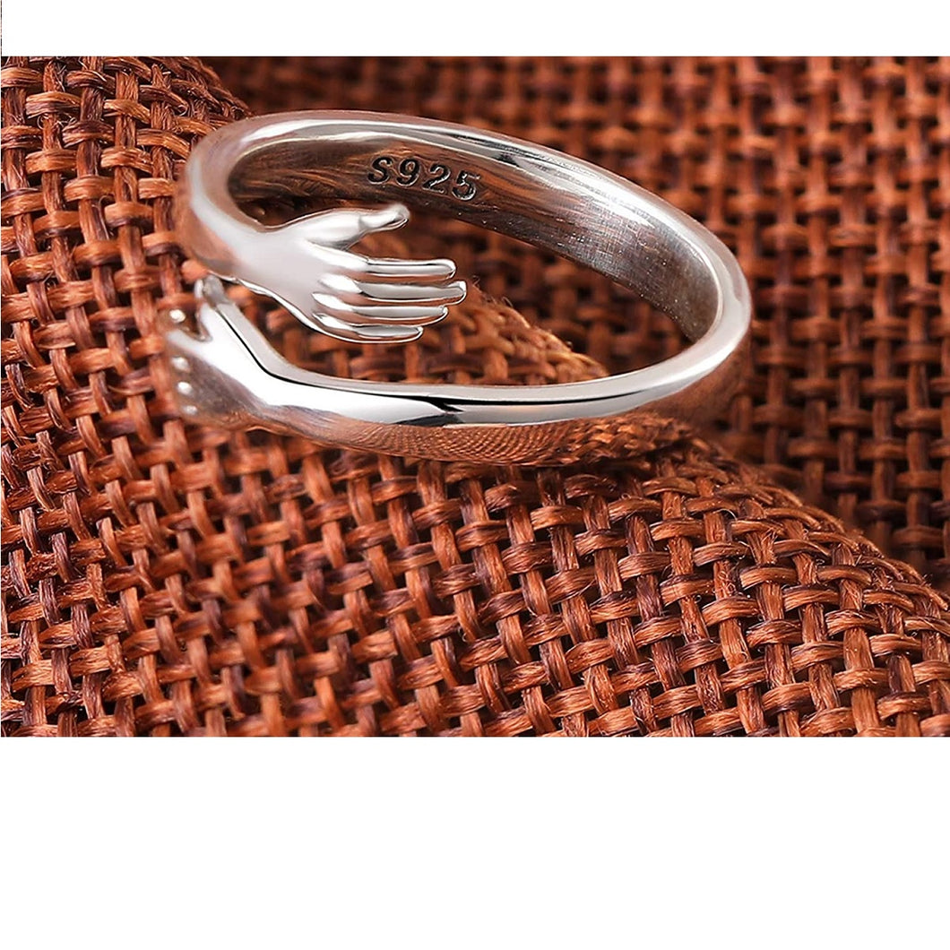 Silver hug ring For Boys and Silver Ring for Men