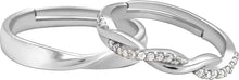 Load image into Gallery viewer, Silver Couple Ring Silver Ring for Couples on Anniversary