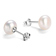 Load image into Gallery viewer, Silver Earrings for girls and Women Pearl Earring