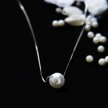 Load image into Gallery viewer, Silver Necklace For Girls and Women Pearl Pendant