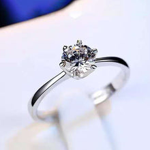 Load image into Gallery viewer, Silver Ring For Girls and Women Silver Solitaire Ring