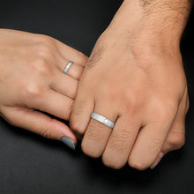 Load image into Gallery viewer, Silver Couple Rings Silver Ring for Couples on Anniversary
