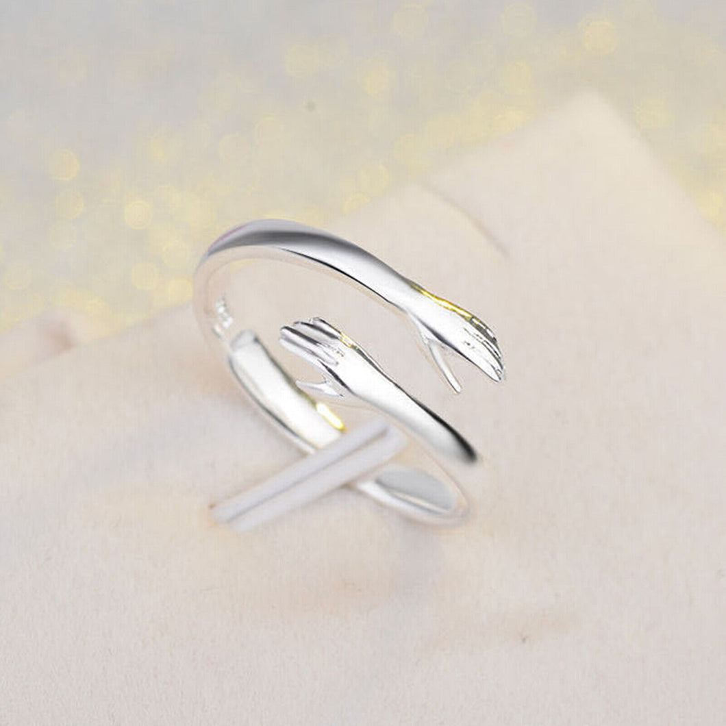 Silver Hug Ring Silver Ring For Women