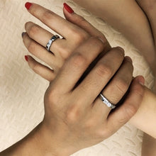 Load image into Gallery viewer, Silver Couple Rings Silver Rings For Couples
