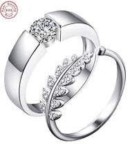 Load image into Gallery viewer, Silver Couple Rings Silver Ring For Couple on Anniversary