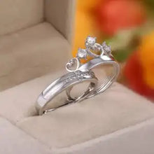 Load image into Gallery viewer, Silver Couple Rings Silver Ring For Couple on Anniversary