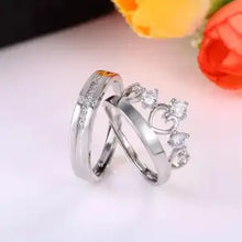 Load image into Gallery viewer, Silver Couple Rings Silver Ring For Couple on Anniversary