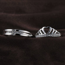 Load image into Gallery viewer, Silver Couple Rings Silver Ring for Couples on Anniversary