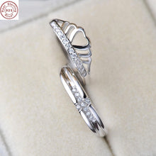 Load image into Gallery viewer, Silver Couple Rings Silver Ring for Couples on Anniversary