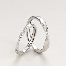 Load image into Gallery viewer, Silver Couple Rings Silver Ring For Couples on Anniversary