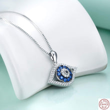 Load image into Gallery viewer, Silver Pendant For Girls and Women Evil Eye Pendant
