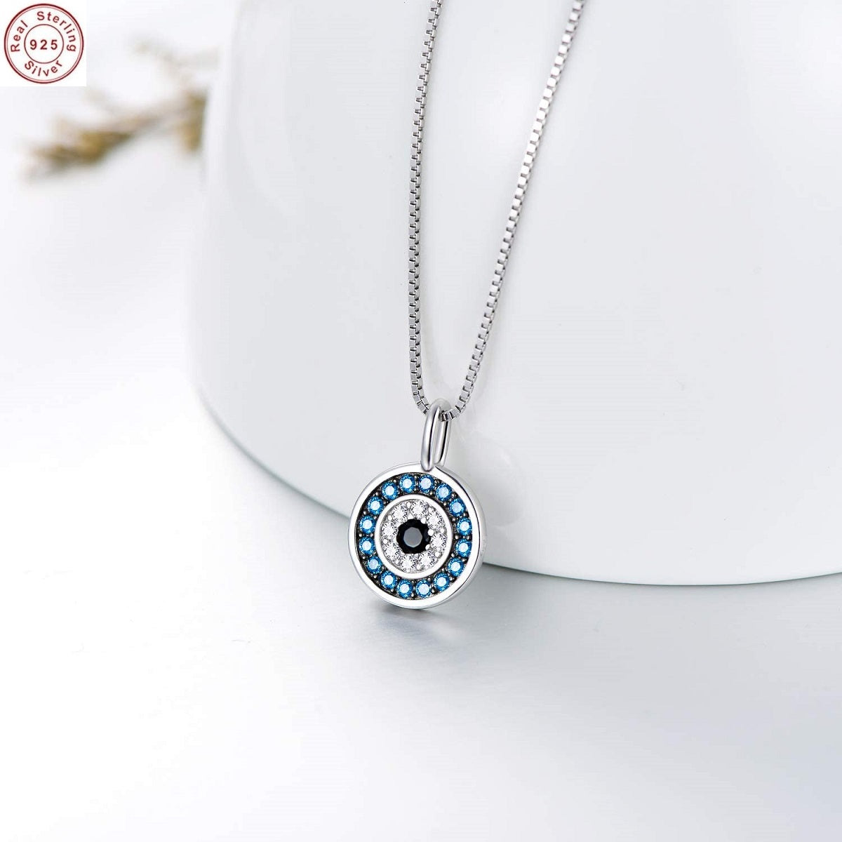 Silver Pendant For Girls and Women Evil eye Pendant