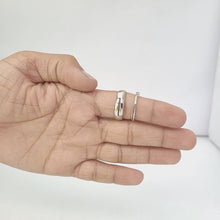 Load and play video in Gallery viewer, Silver Couple Rings Silver Ring For Couple on Anniversary
